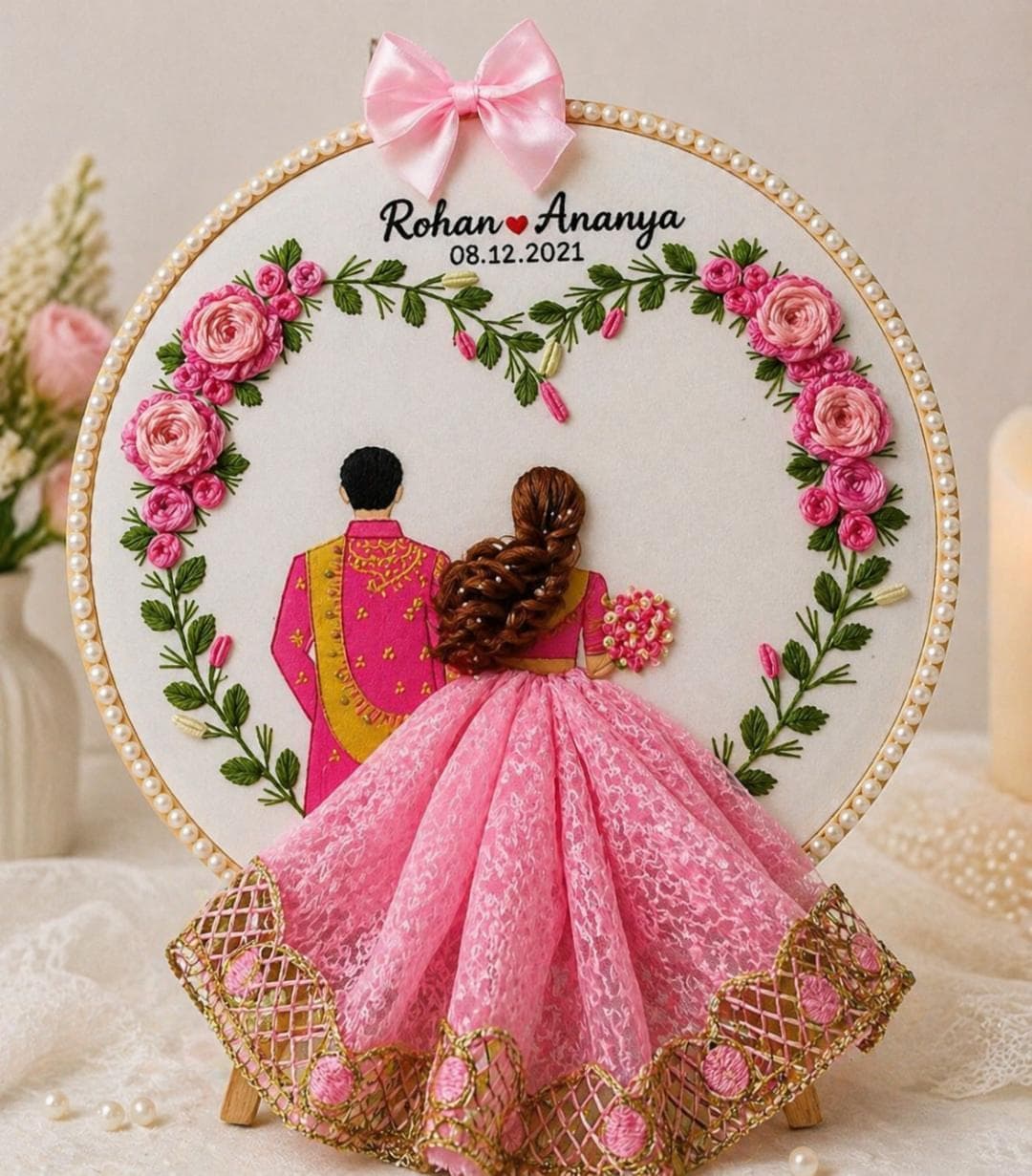 Wedding Embroidery Hoop